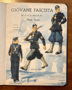 libretto militare epoca fascista